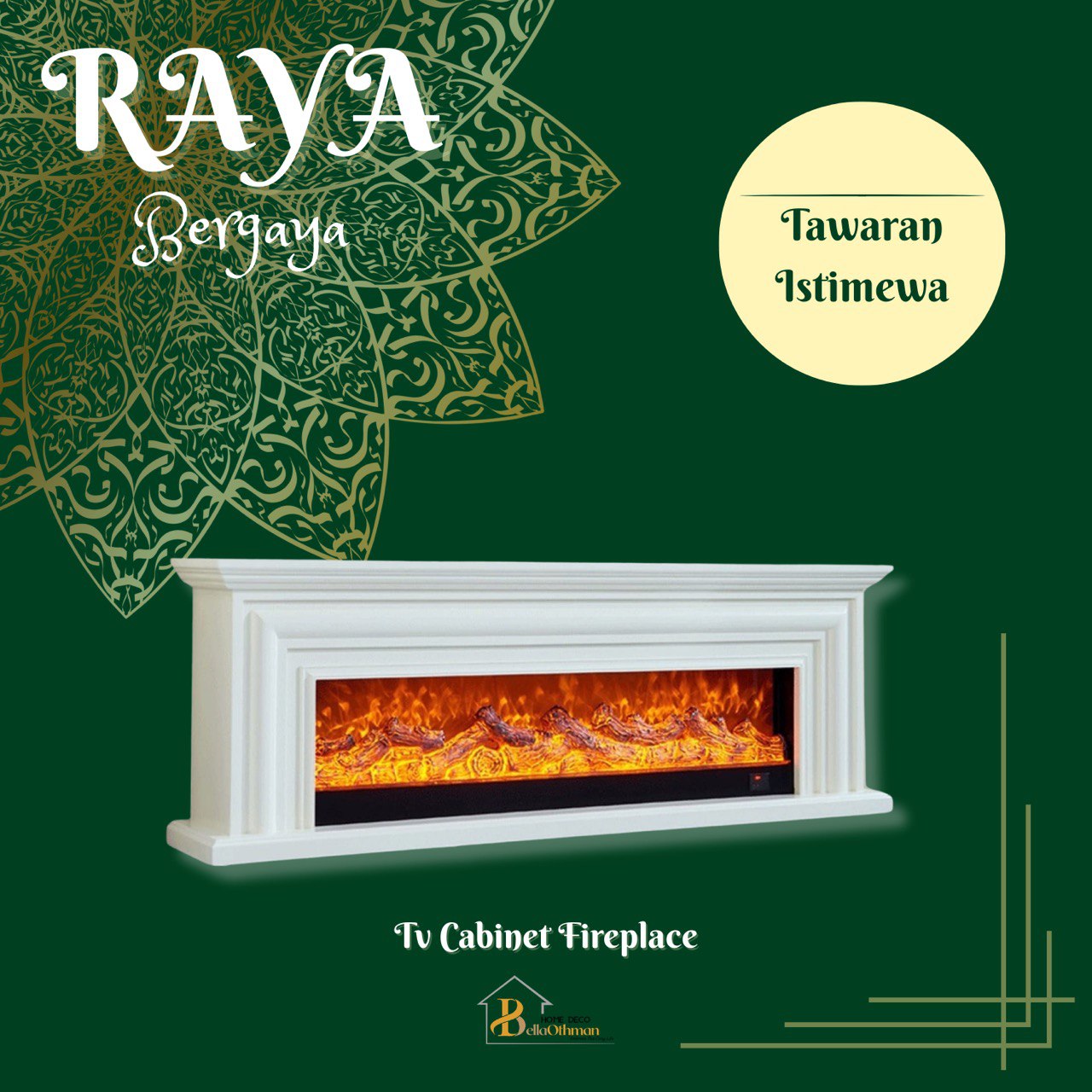 Cabinet TV Fireplace